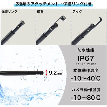 2カメラ360度回転式内視鏡 サンコー(電子機器)