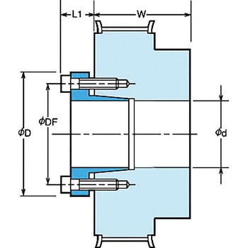 PXロックプーリ Sタイプ P5M10BF形 椿本チエイン
