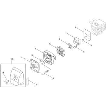 エアクリーナ・キャブレタ部品SSR2201-2T 新ダイワ