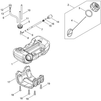 燃料タンク部品RM3032-2WD 新ダイワ