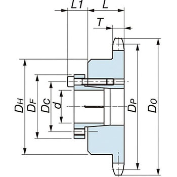 バイピッチチェーン用ロックスプロケット 納得できる割引 マート RF2060