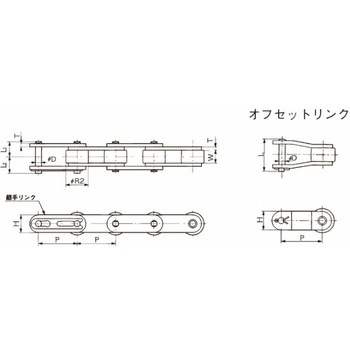 プラローラバイピッチチェーン 椿本チエイン