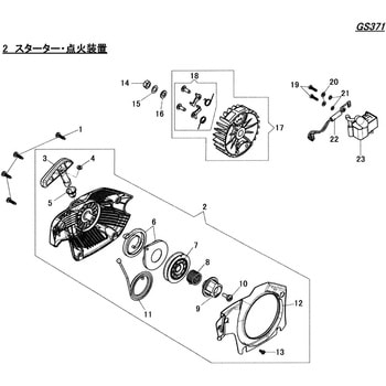 GS371スタ  スターター・点火装置 シングウ(新宮商行)