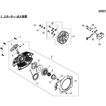 GS451スタ  スターター・点火装置 シングウ(新宮商行)