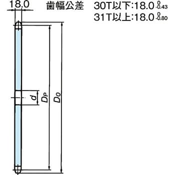 RS100 スプロケット 1Aタイプ 椿本チエイン