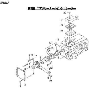 SPK323エアク  エアクリーナー・インシュレーター シングウ(新宮商行)