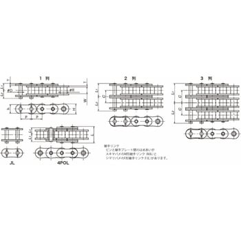 RS120-SUP-2-F-RP-U スーパチェーン 1個 椿本チエイン 【通販サイト