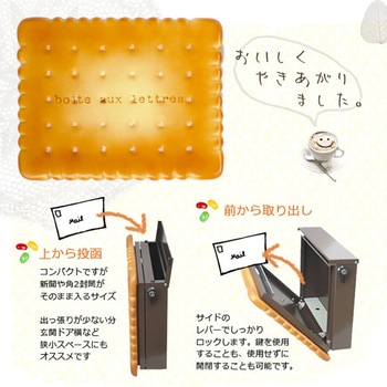 郵便ポスト 壁掛け ビスケット JUICY GARDEN