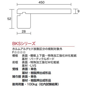 Best棚 Sシリーズ 枕棚セット(両面化粧) クトクマーケティング
