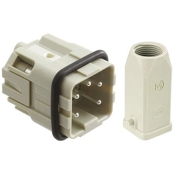 Harting ヘビーデューティパワーコネクタ クイックロックコネクタセット オス ハーティング