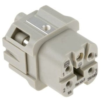 Harting ヘビーデューティパワーコネクタキット カプラキット メス 4 + PE極 ハーティング