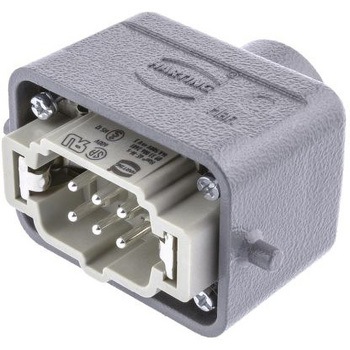 Harting ヘビーデューティパワーコネクタキット パネルソケットキット オス 6極 ハーティング