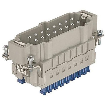 Harting 電源コネクタインサート Han ES Press シリーズ オス 16A 500 V 16 B ハーティング