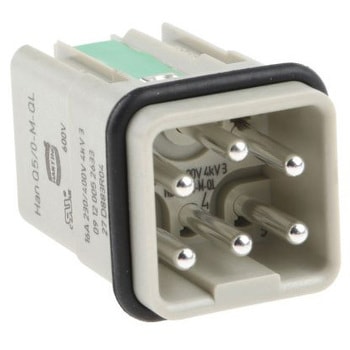 Harting 電源コネクタインサート Han Q シリーズ オス 16A 400 V ハーティング