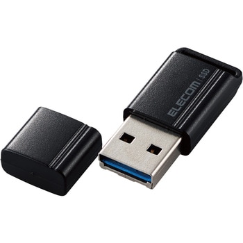 SSD 外付け USB3.2 Gen1 読出最大400MB/秒 超小型 USBメモリ型 ポータブル キャップ式 高速 エレコム