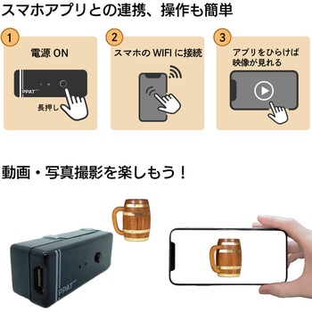 超小型Wi-Fiカメラ Peta Came PPAT-PLUS(ペタカメピーパットプラス) ブロードウォッチ