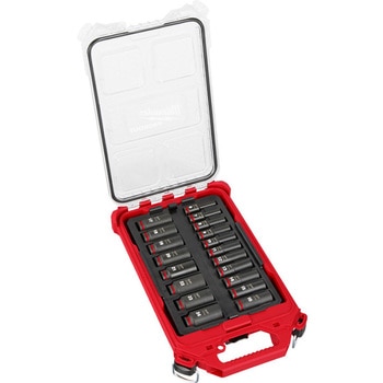 SHOCKWAVE IMPACT DUTY ディープインパクトソケット 3/8インチ(9.5mm)角 19PCS PACKOUTセット ミルウォーキーツール