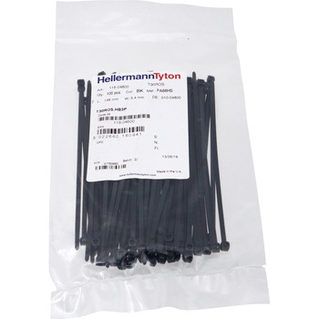 HellermannTyton 結束バンド， ナイロン 66 T30ROS-HS-BKシリーズ ヘラマンタイトン(旧:タイトン)