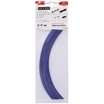 HellermannTyton 熱収縮チューブ， 架橋ポリオレフィン，収縮前 1.5mm， 収縮後 0.5mm ヘラマンタイトン(旧:タイトン)