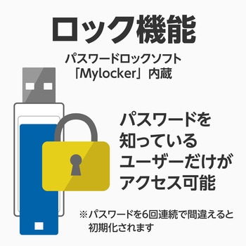 USBメモリ3.0 ハードウェア暗号化 セキュリティ機能付 モノタロウ