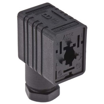 934456100 + 731423002 Hirschmann �\���m�C�h�o���u�R�l�N�^ GM�V���[�Y DIN 43650 B ���X 2P+E �q���V���}�� ���ߍ��݃l�W 16A 48305234