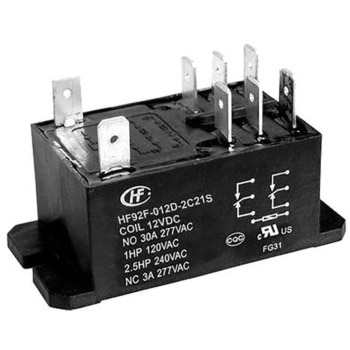 Hongfa Europe GMBH リレー 12V dc， 2c接点 30 A フランジ取り付け Hongfa(ホンファ)