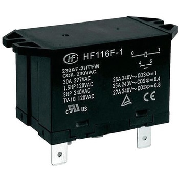 Hongfa Europe GMBH リレー 230V ac DPNO 25 A フランジ取り付け Hongfa(ホンファ)