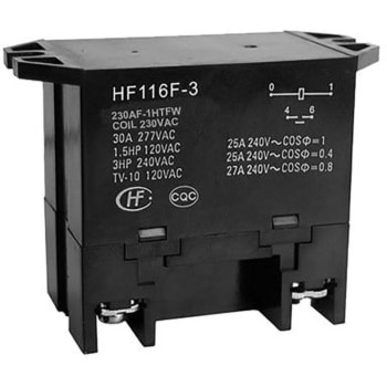 Hongfa Europe GMBH リレー 230V ac SPNO 30 A フランジ取り付け Hongfa(ホンファ)
