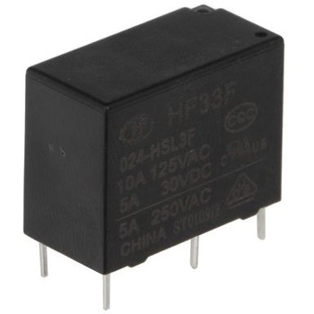 Hongfa Europe GMBH リレー 24V dc SPNO 10 A 基板実装 Hongfa(ホンファ)