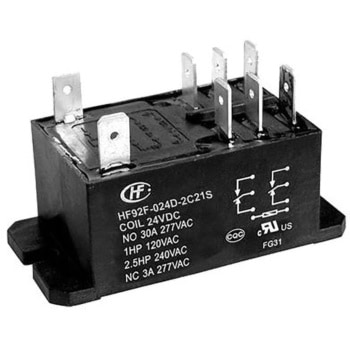 Hongfa Europe GMBH リレー 24V dc， 2c接点 30 A フランジ取り付け Hongfa(ホンファ)