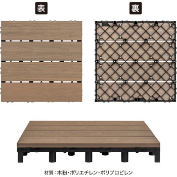 ベースアップ 敷くだけデッキ 人工木 タカショー