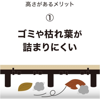 ベースアップ 敷くだけデッキ 磁器タイル タカショー