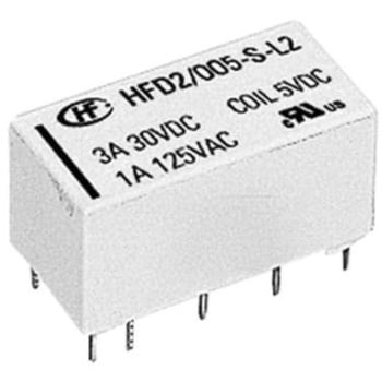 Hongfa Europe GMBH リレー 5V dc， 2c接点 3 A 基板実装 Hongfa(ホンファ)