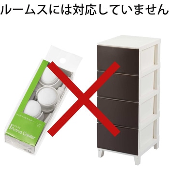 積重ね収納ボックス フロック用キャスター サンカ