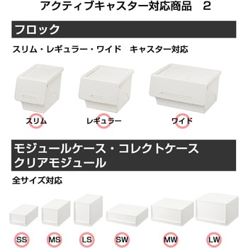 積重ね収納ボックス フロック用キャスター サンカ