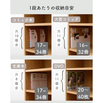 本棚 コミックラック 幅30.5cm YAMAZEN(山善)