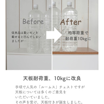 収納チェスト ルームス  天板付き サンカ