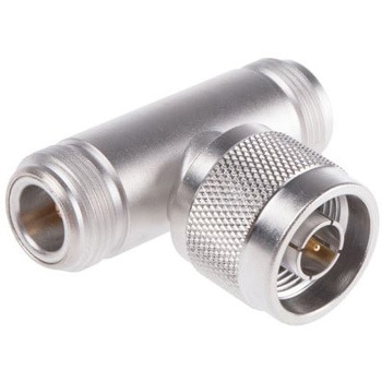 Huber & Suhner 同軸 変換アダプタ T型分岐 N型 プラグ - N型 -ジャック -ジャック HUBER & SUHNER