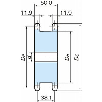 RS60 スプロケット SDタイプ(単列2本掛け) 椿本チエイン スプロケット