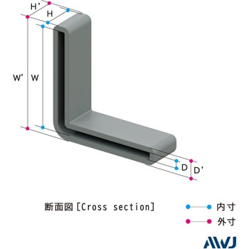 EL穴あきアングルキャップ AWJ