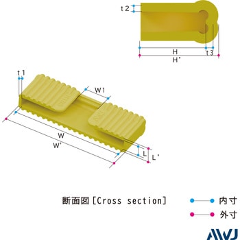 EL H鋼アンダーカバー(セグメント用) AWJ
