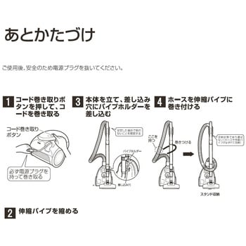 VS-5920 紙パック式 掃除機 各社共通タイプ対応 ベルソス 集塵容量1.4L 1000～280W - 【通販モノタロウ】