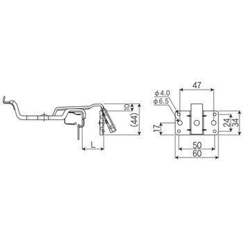 亜鉛メッキ ストロング 固定吊正面打 5寸勾配 オーティス