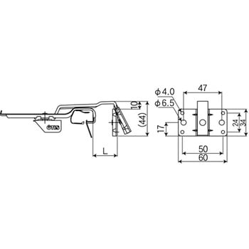 ステンレス 3×13足 オートSヨコロック 自在吊正面打 5寸勾配 - オーティス