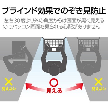 液晶保護フィルター のぞき見防止 NEC VersaPro UltraLite タイプVC/タイプVN 13.3Wインチ(16:9) ブルーライトカット エレコム
