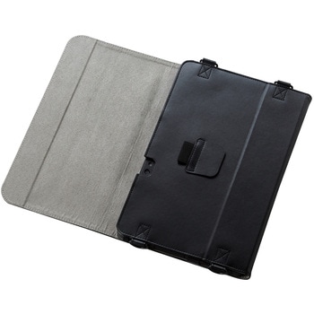 ARROWS Tab Q5010対応 ソフトレザーケース 手帳型 ショルダーベルト付 キーボード対応 ブラック エレコム