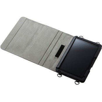 ARROWS Tab Q5010対応 ソフトレザーケース 手帳型 ショルダーベルト付 キーボード対応 ブラック エレコム