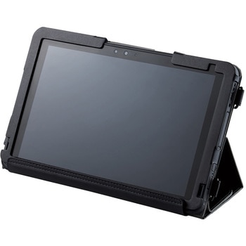 ARROWS Tab Q5010対応 ソフトレザーケース 手帳型 ショルダーベルト付 キーボード対応 ブラック エレコム