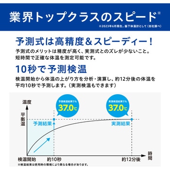 【スピード検温10秒測定】ピッと測る脇下電子体温計 アイリスオーヤマ