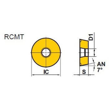 難削材旋削加工用インサート MP9025 (RCMT) 三菱マテリアル 旋盤用